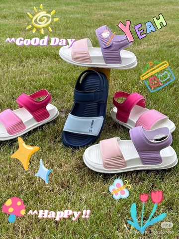 Sandal quai dán FASHION 3 màu bé trai, bé gái