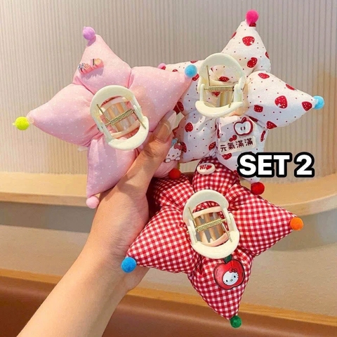 Set 3 kẹp tóc hoa cho bé gái