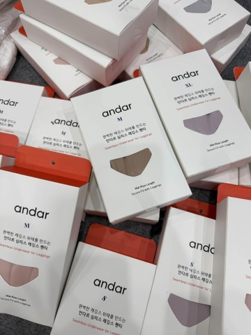 Set 6 quần lót su không viền ANDAR màu pastel
