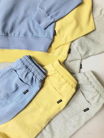 Bộ nỉ polo Beemon 3 màu vàng, xanh, ghi có khoá