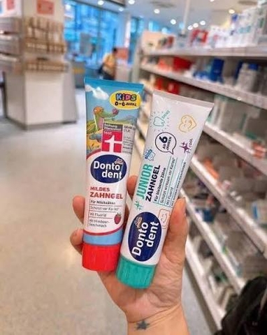 Kem đánh răng trẻ em DONTODENT ZAHNGEL 100ml 2 loại