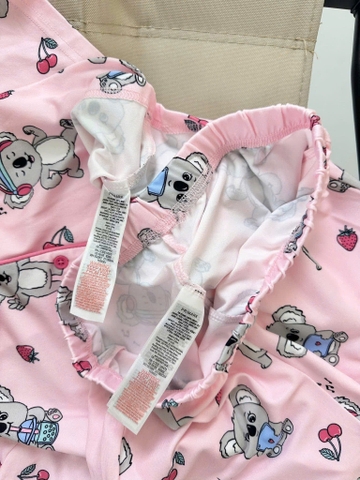 Bộ pyjama PRIMARK gấu Koala hồng bé gái