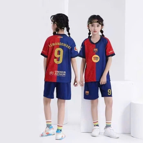 Bộ cộc tay bóng đá 4 màu Ronaldo, Qatar, Messi, Barcelona