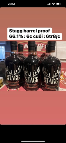 Stagg Barrel proof 66.1%