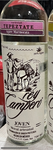 Mezcal Rey Campero tepeztate 49%