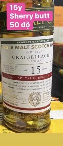 Craigellachie 15y Sherry Butt 50%