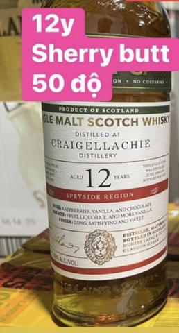 Craigellachie 12y Sherry butt 50%