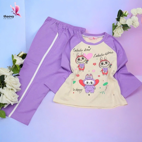 Bộ đồ ngủ pijama tay dài chất Satin mát lạnh đủ size Từ 10kg Đến 55kg - shopThaovy kids