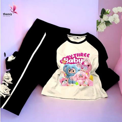 Bộ đồ ngủ pijama tay dài chất cotton mát lạnh đủ size Từ 10kg Đến 55kg - shopThaoanh kids