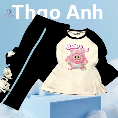 Bộ đồ ngủ pijama tay dài chất cotton mát lạnh đủ size Từ 10kg Đến 55kg - shopThaoanh kids
