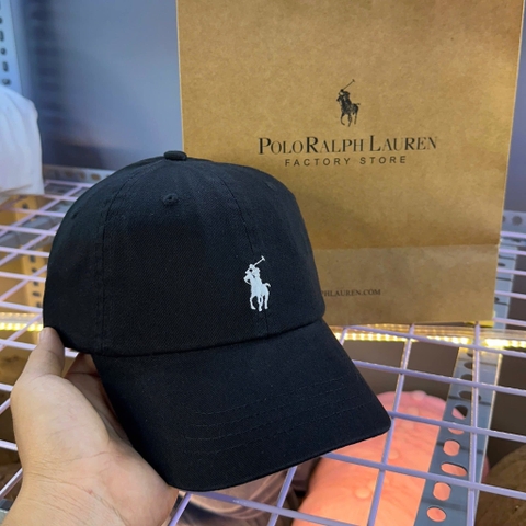 Mũ Polo Ralph Lauren Cotton -  Đen Trắng