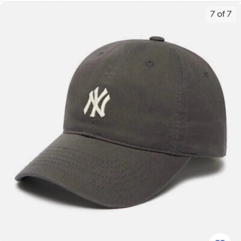 Mũ MLB Logo Nhỏ - Xám NY