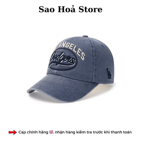 Mũ Jeans Varsity Vintage - Navy