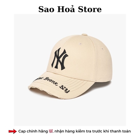 Mũ MLB Thêu Chữ Vành