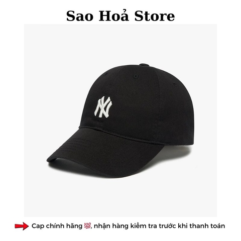 Mũ MLB Logo Nhỏ - Đen NY