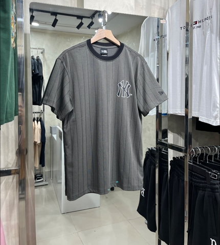 Áo Xám Sọc Kẻ NY