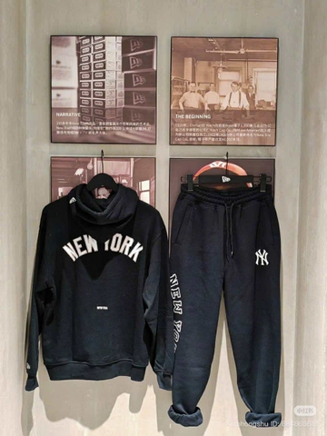 Áo Hoodie NY Thêu Trắng Ngực