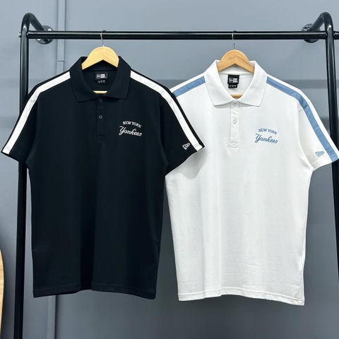 Áo Polo Viền Vai Chữ Thêu