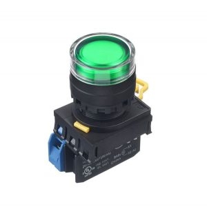 Nút nhấn nhả IDEC YW1L-MF2E11Q4G 1NO+1NC 22mm 24V