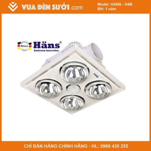 Đèn sưởi âm trần Hans H4B