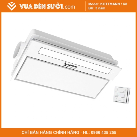 Quạt sưởi nhà tắm âm trần Kotmann K8