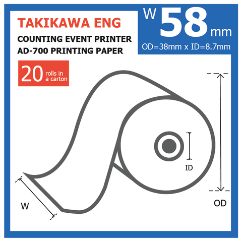Máy in sự kiện đếm TAKIKAWA AD-700 (New Arrivals 2024)