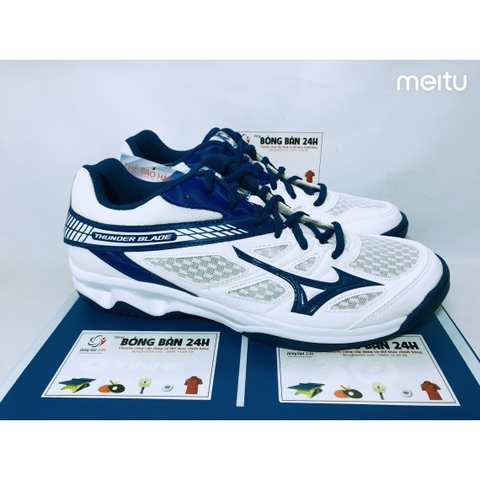 Giày Mizuno Thunder Blade xanh trắng