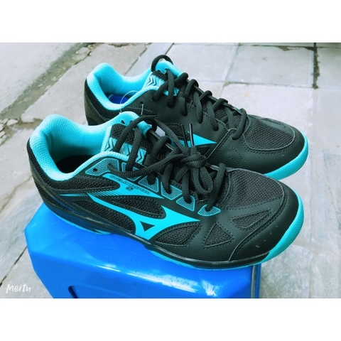 Giày Mizuno Thunder Blade Đen-xanh da trời