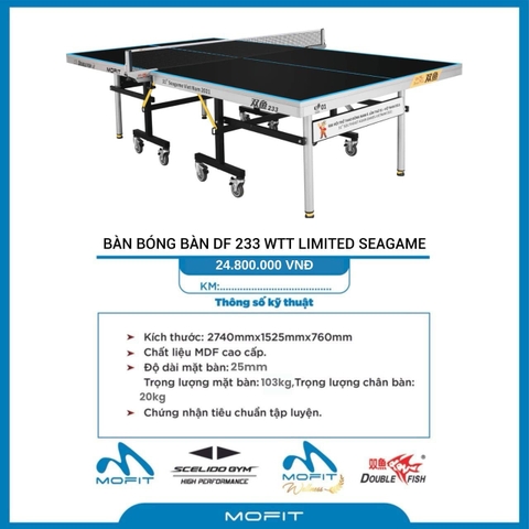 Bàn DOUBLE FISH-233 WTT LIMITED SEAGAME