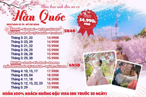 Hàn Quốc chỉ từ 14990k