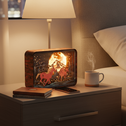 Halom booknook Horse Moon Nguyệt Mã