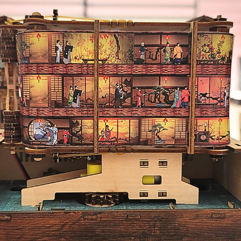 Cuộn giấy Ginzan Onsen Halom book nook DIY