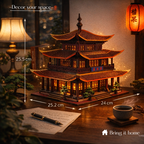 Mô hình Halom Tháp Nhạc Dương - YueYang Tower DIY