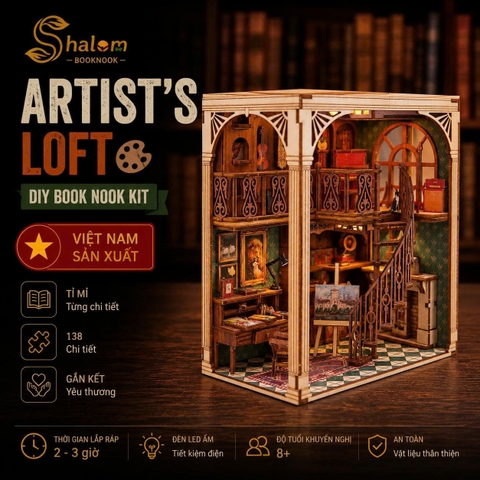 Mô hình Halom ARTIST’S LOFT DIY - Gác Nghệ Sĩ