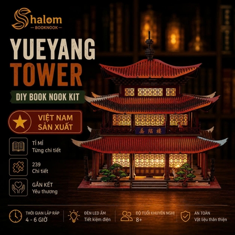 Mô hình Halom Tháp Nhạc Dương - YueYang Tower DIY