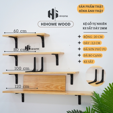 KỆ GỖ TREO TƯỜNG KÈM PASS KGT009