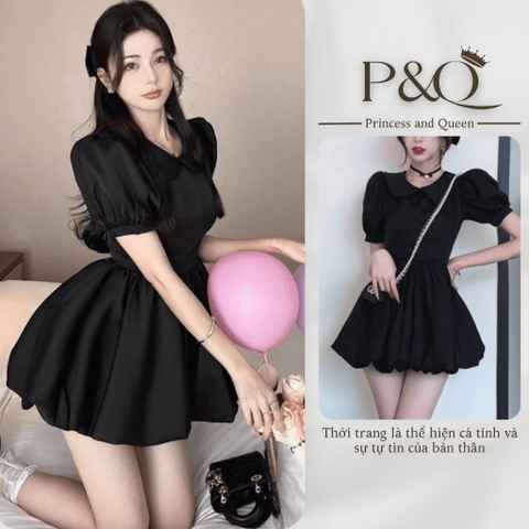 Đầm váy xòe chân váy ngắn tay phông có hai lớp có lớp lót có bigsize | vd30