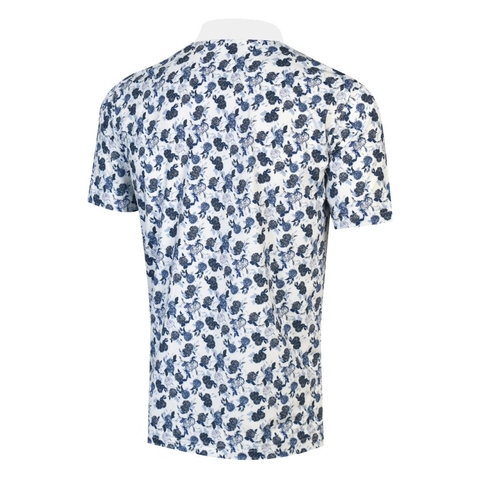 ÁO GOLF HANDEE HOA TRÀ WHITE/NAVY