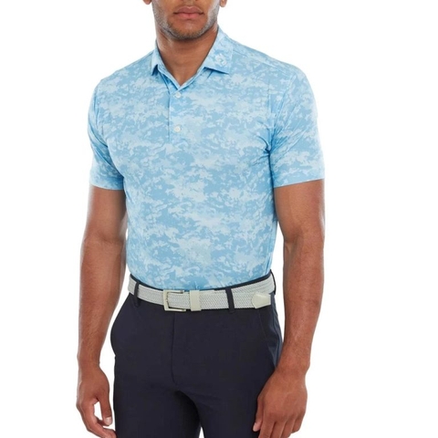 ÁO FOOTJOY DS CLOUD CAMO LSL TRUEBLUE