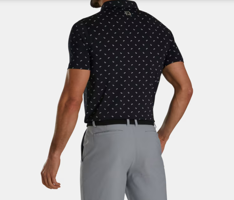 ÁO FOOTJOY DS PAISLEY PRT LISLE BLACK/CHARCOAL