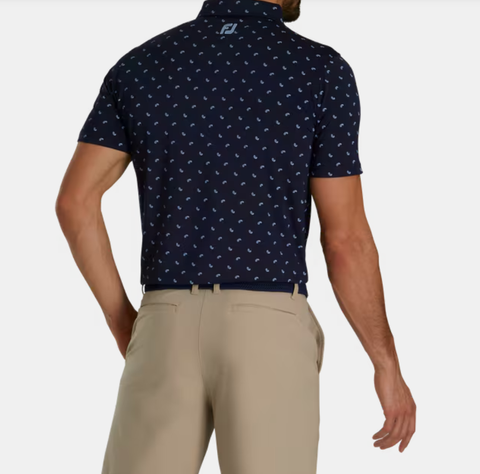 ÁO FOOTJOY DS PAISLEY PRT LISLE NAVY/SKY