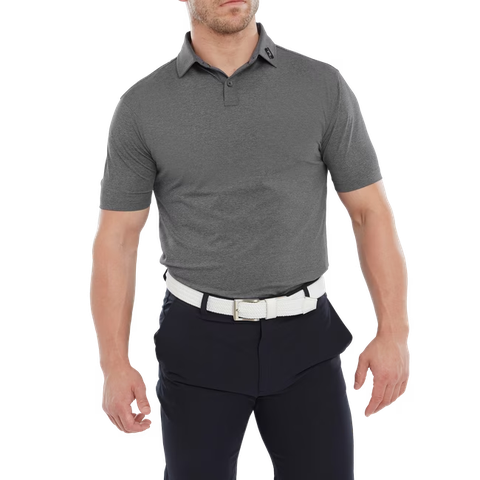 ÁO FOOTJOY Heather Lisle Self Collar Black