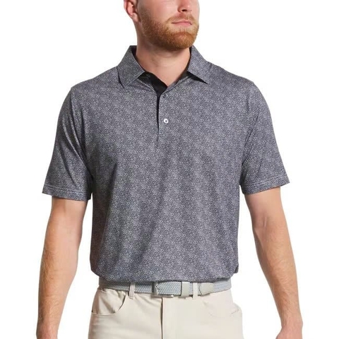 ÁO FOOTJOY Speckle Print Lisle BLACK/WHITE