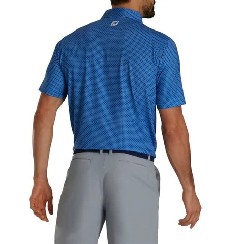 ÁO FOOTJOY Tonal Dot Print Lisle Royal