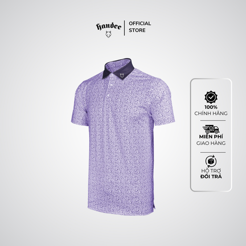 ÁO GOLF HANDEE 6 MÀU  ÁO TÍM - CỔ TÍM