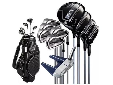Bộ Gậy Golf Fullset Nữ Callaway Reva Đen (8 gậy)