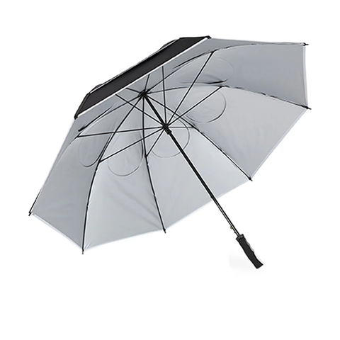 DÙ TITLEIST TOUR DOUBLE CANOPY UMBRELLA BLACK/WHITE