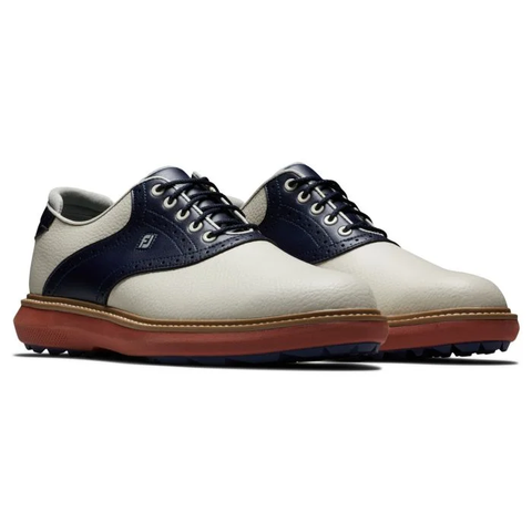 GIÀY FOOTJOY TRADITIONS SPIKELESS CREAM/NAVY