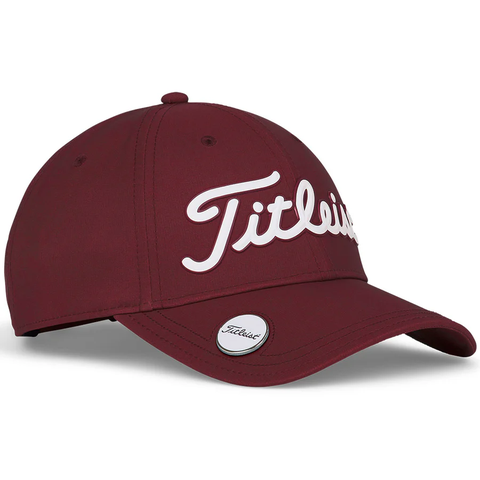 NÓN PLAYERS BALL MARKER BURGUNDY/WHITE