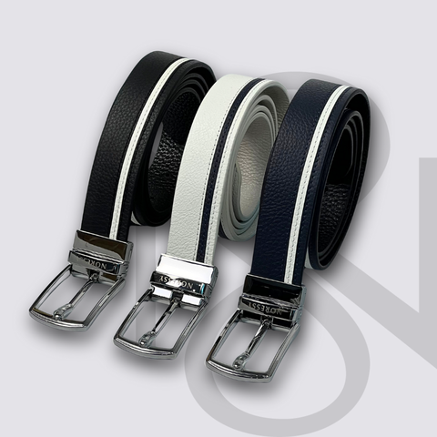 THẮT LƯNG DA GOLF HỌA TIẾT KẺ CAO CẤP - NRSTL0002